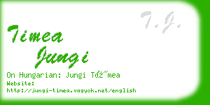 timea jungi business card